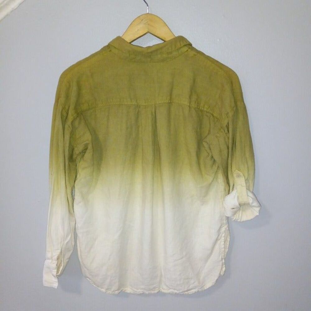 J Jason Wu X-Small Dip Dye Button Front Blouse-Li… - image 6